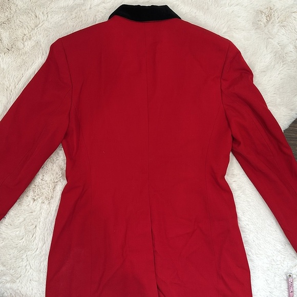 Lauren Ralph Lauren Red Hunt Coat Equestrian Style Blazer size 6 - Picture 5 of 7